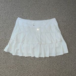 Lululemon White Pace Setter Skirt Size 8